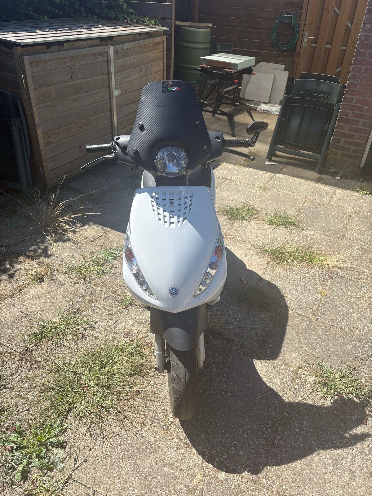 Piaggio Zip E5 4T Scooter - Wit 2024 model, Fietsen en Brommers, Scooters | Piaggio, Ophalen, Gebruikt, Maximaal 45 km/u, Zip