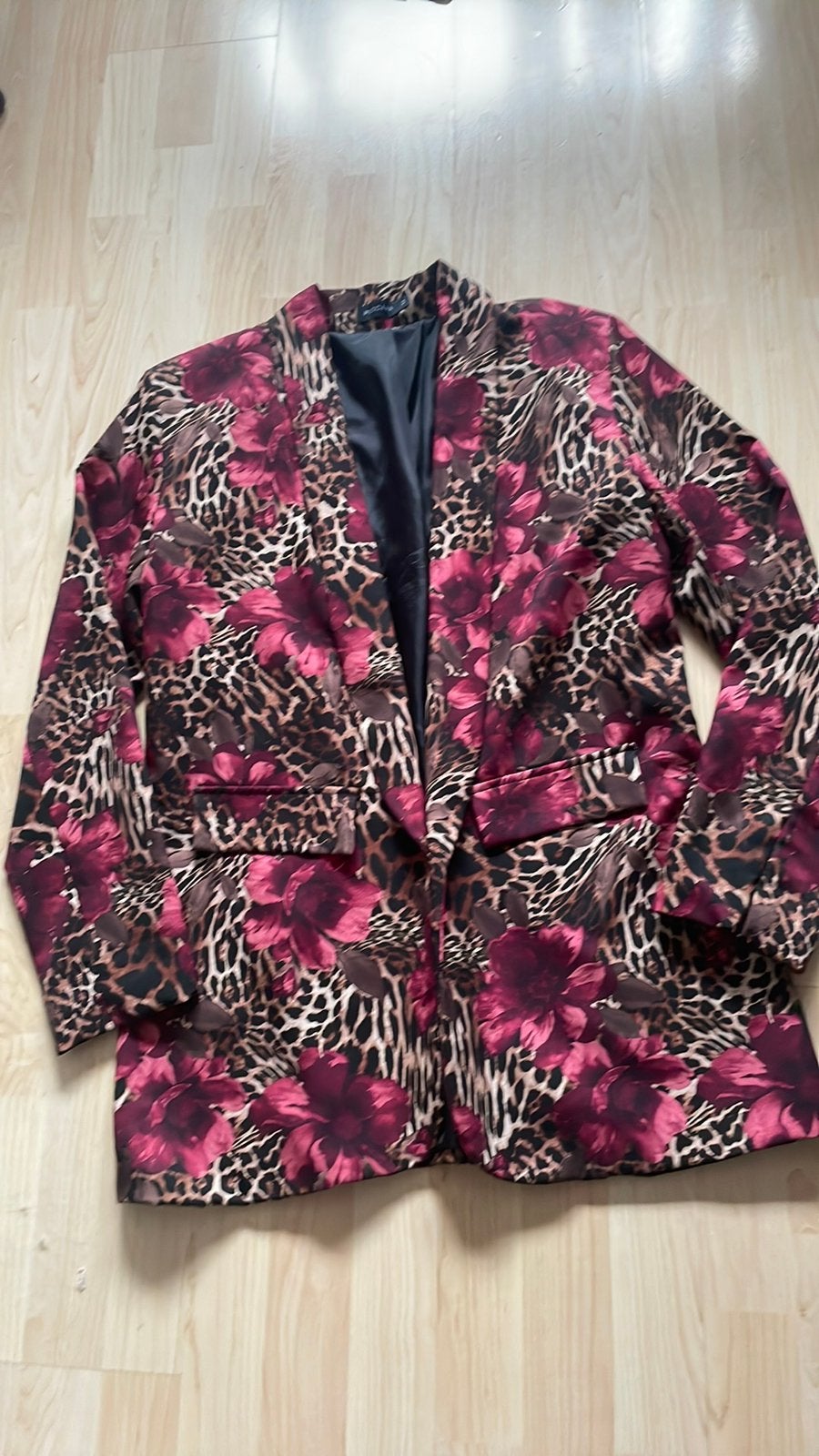 Nieuw bordeaux print Blazer maat X/L, Ophalen of Verzenden, Nieuw, Maat 46/48 (XL) of groter, Jasje