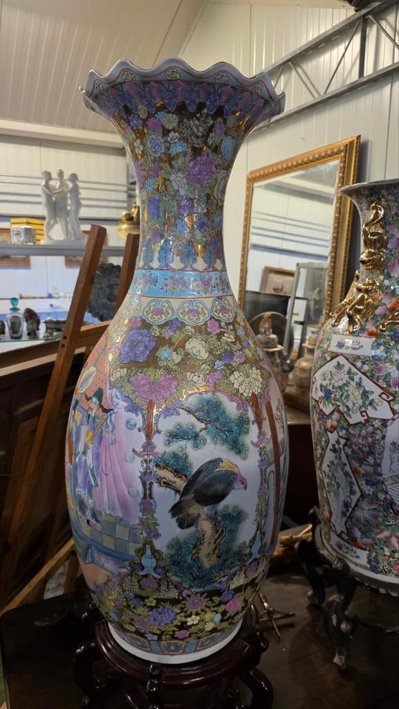 3 Prachtige grote antieke Chinese Vazen, Antiek en Kunst, Antiek | Porselein, Ophalen
