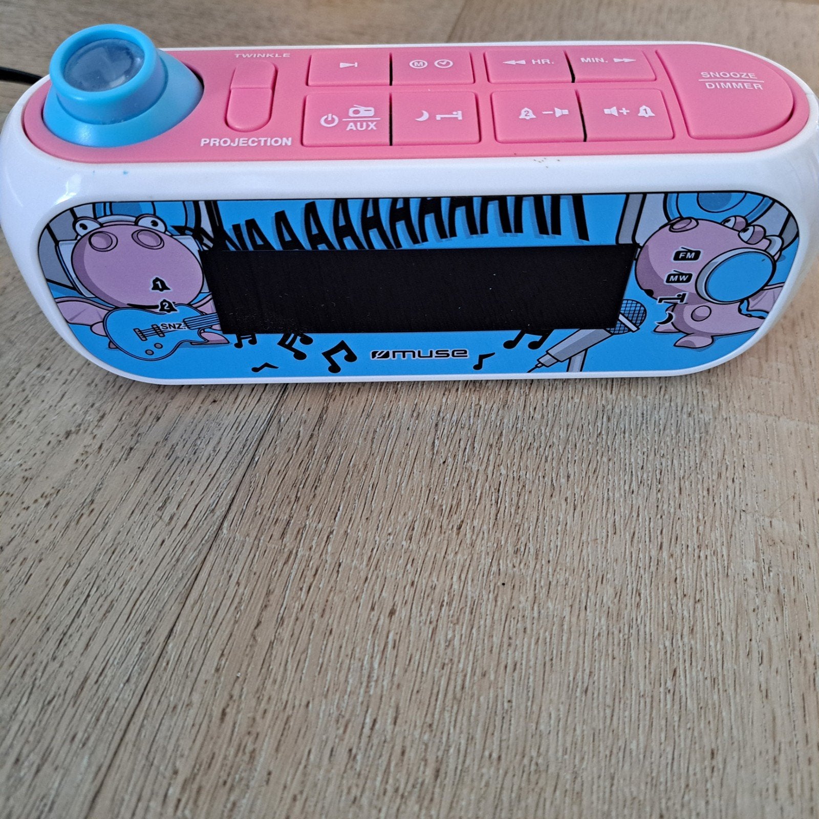 Muse M-167 KDG Wekkerradio met Projectie kids, Ophalen of Verzenden, Zo goed als nieuw