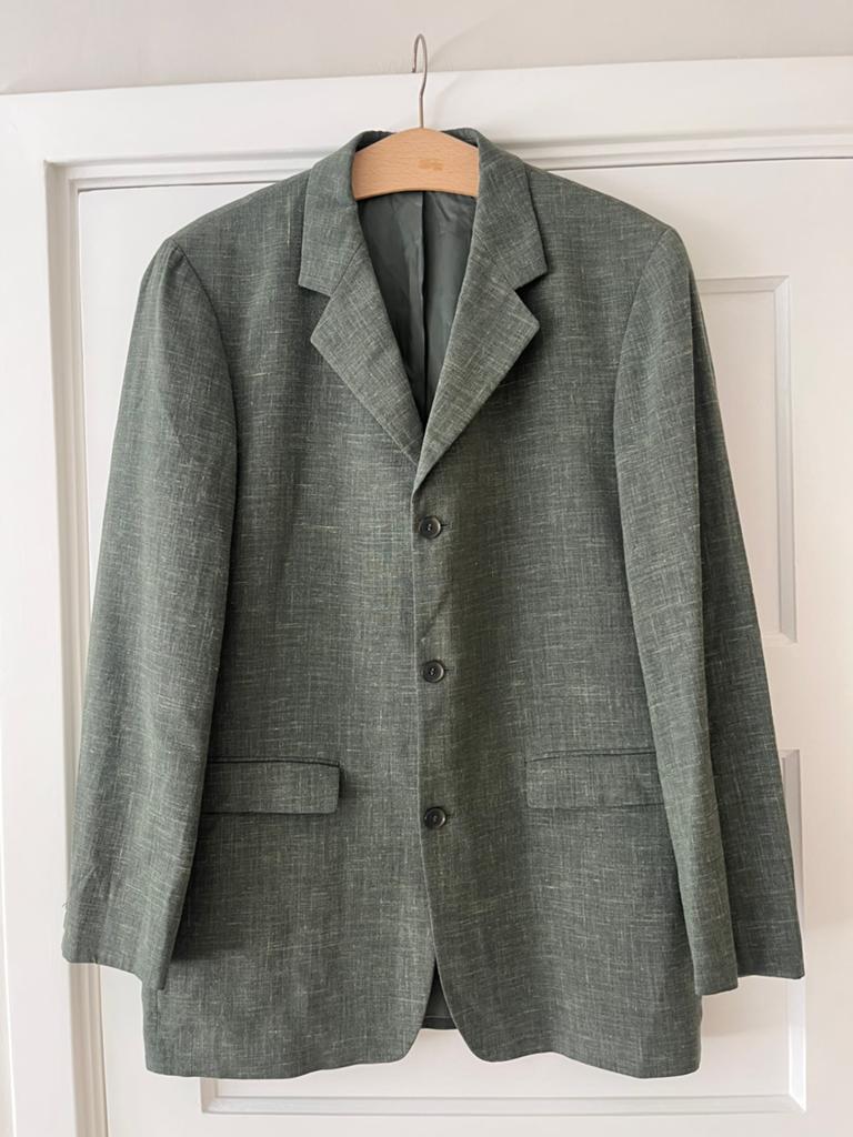 Vintage groene blazer Stones maat 98, Ophalen of Verzenden, Zo goed als nieuw, Maat 52/54 (L), Groen