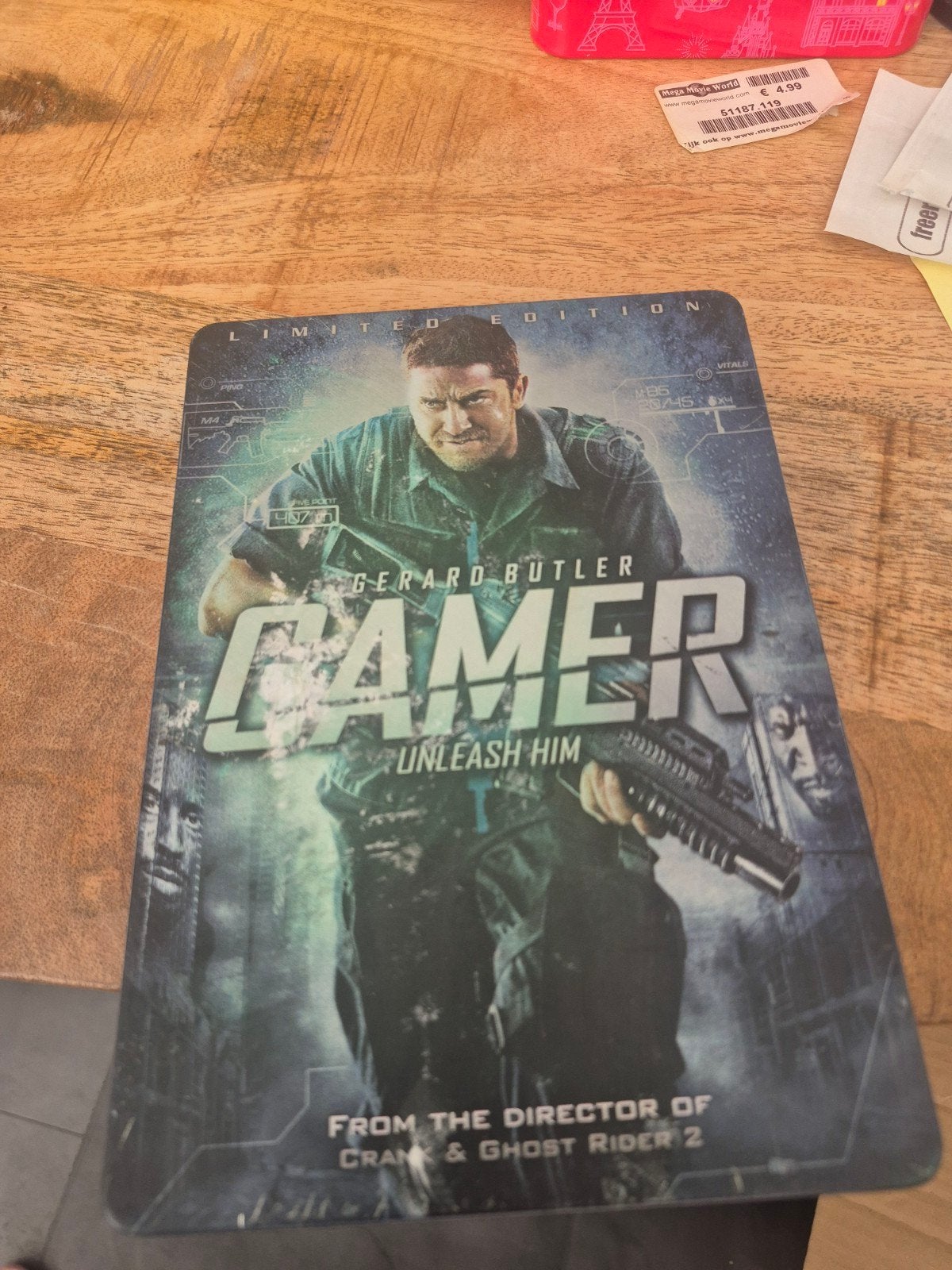 Gamer (Limited Edition) - Blikken Doos DVD, Vanaf 16 jaar, Nederlands, Actiethriller, Ophalen of Verzenden