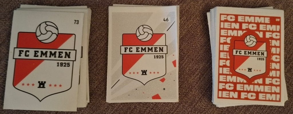 FC Emmen stickers, Ophalen of Verzenden, Zo goed als nieuw, Overige binnenlandse clubs, Poster, Plaatje of Sticker