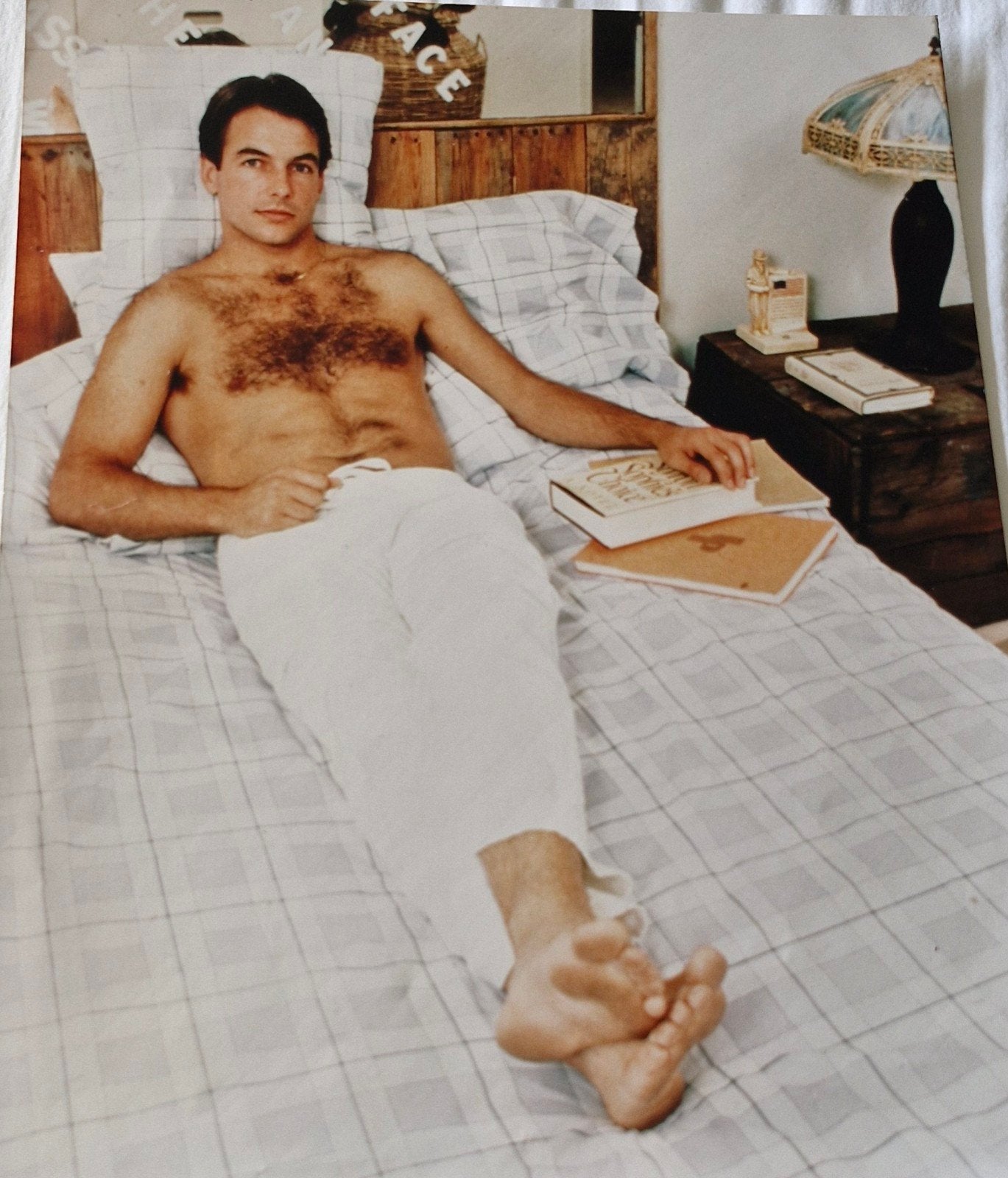 Mark Harmon  grote echte foto uit de jaren '80, Ophalen of Verzenden, Zo goed als nieuw, Onbekend, Amerika