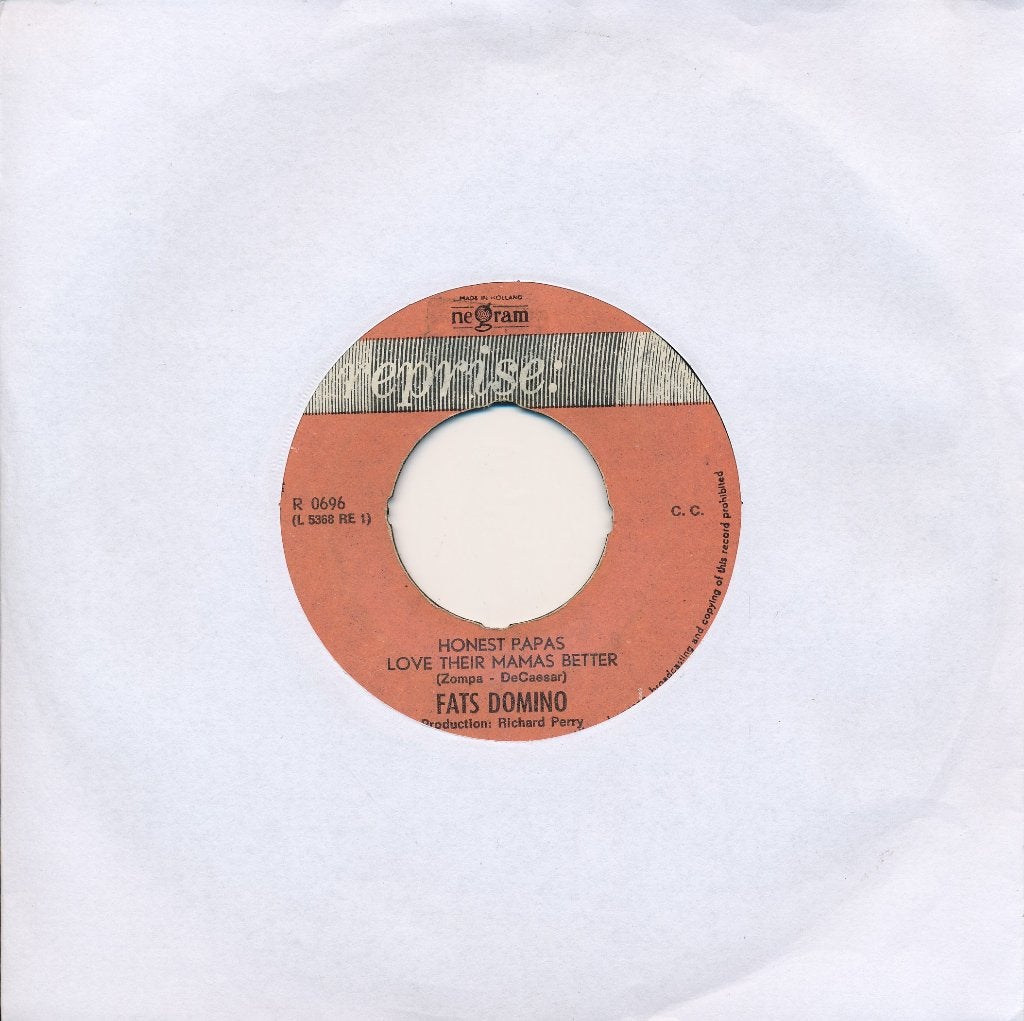 561 Fats Domino - Honest papas love their mamas better, Ophalen of Verzenden, Gebruikt, 7 inch, Pop