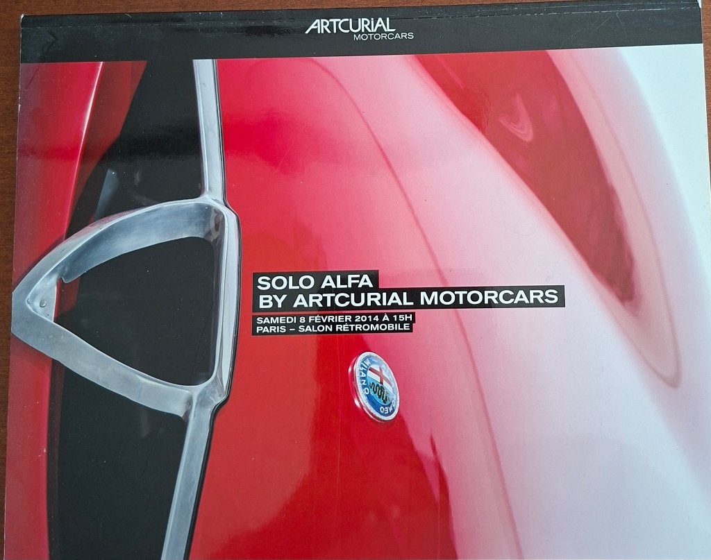Alfa Romeo veilingcatalogus Solo Alfa Artcurial 8 febr, 2014, Verzenden, Zo goed als nieuw, Alfa Romeo