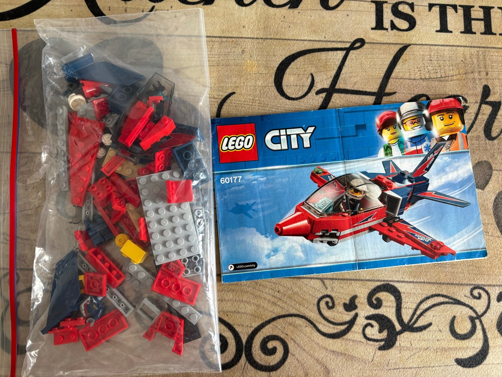 Lego City 60177 Straaljager met instructieboekje, Lego, Ophalen of Verzenden, Compleet, Complete set