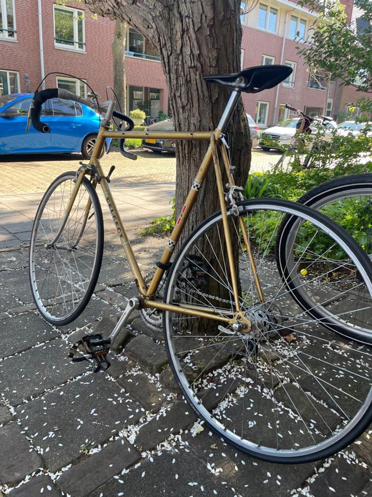 2 Vintage Peugeot Racefietsen - Man & Vrouw, Gebruikt, Staal, Velgrem, Dames