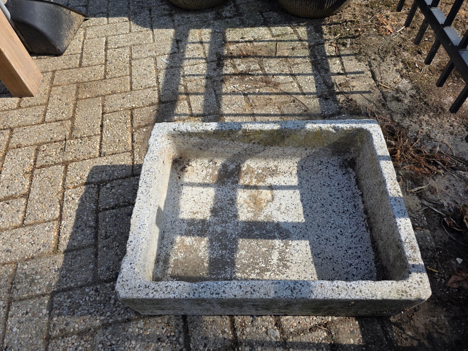 Betonnen bloembak voor tuin of balkon, Gebruikt, Ophalen of Verzenden, Balkon, 60 tot 100 cm