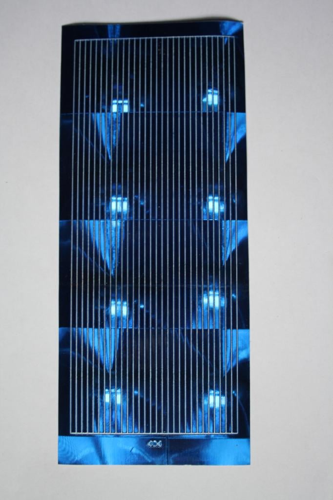 8 st. Hologram sierstickers lijnen blauw 8543, Ophalen of Verzenden, Nieuw, Overige thema's