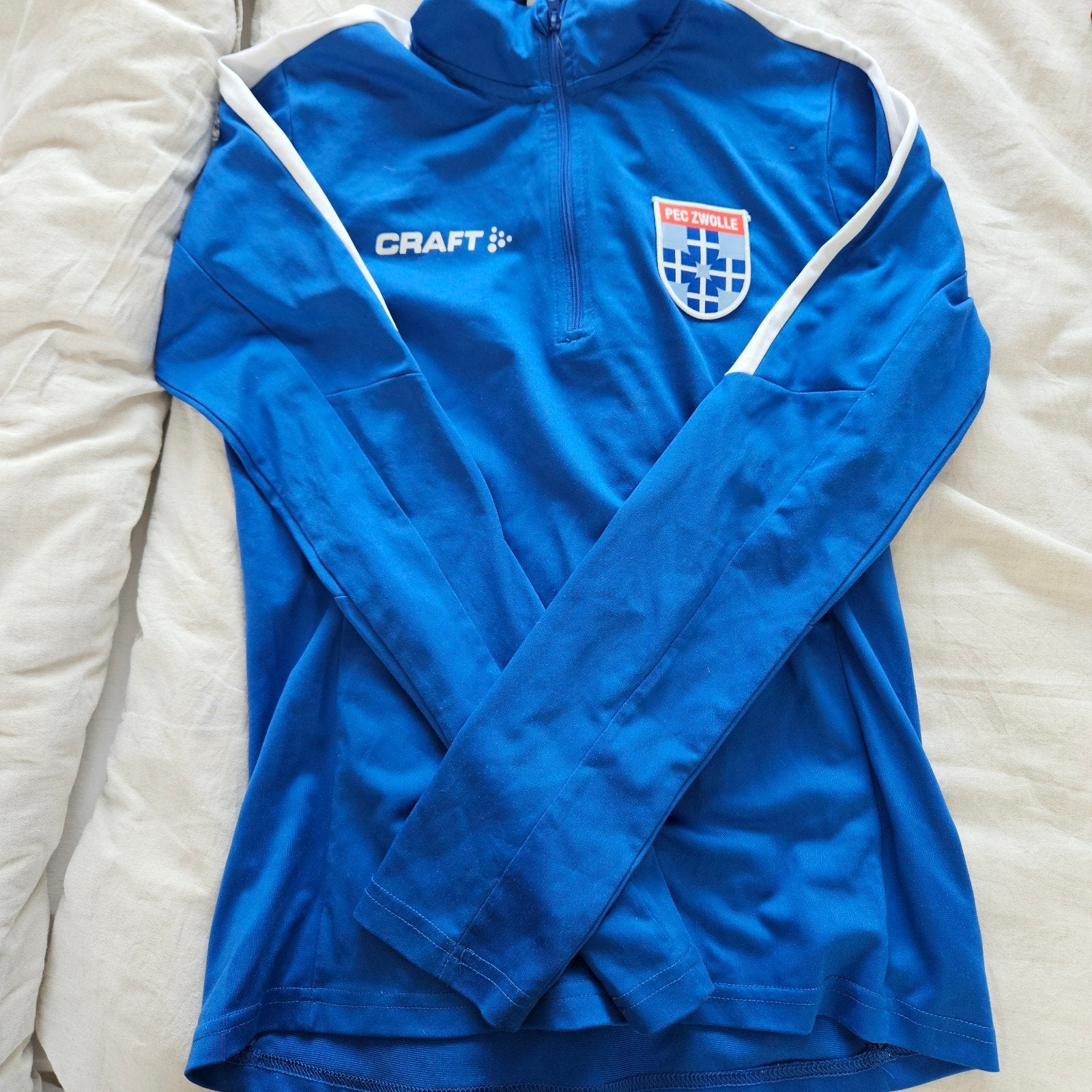 PEC Zwolle trainingstrui dames, Blauw, Overige typen, Ophalen of Verzenden, Zo goed als nieuw