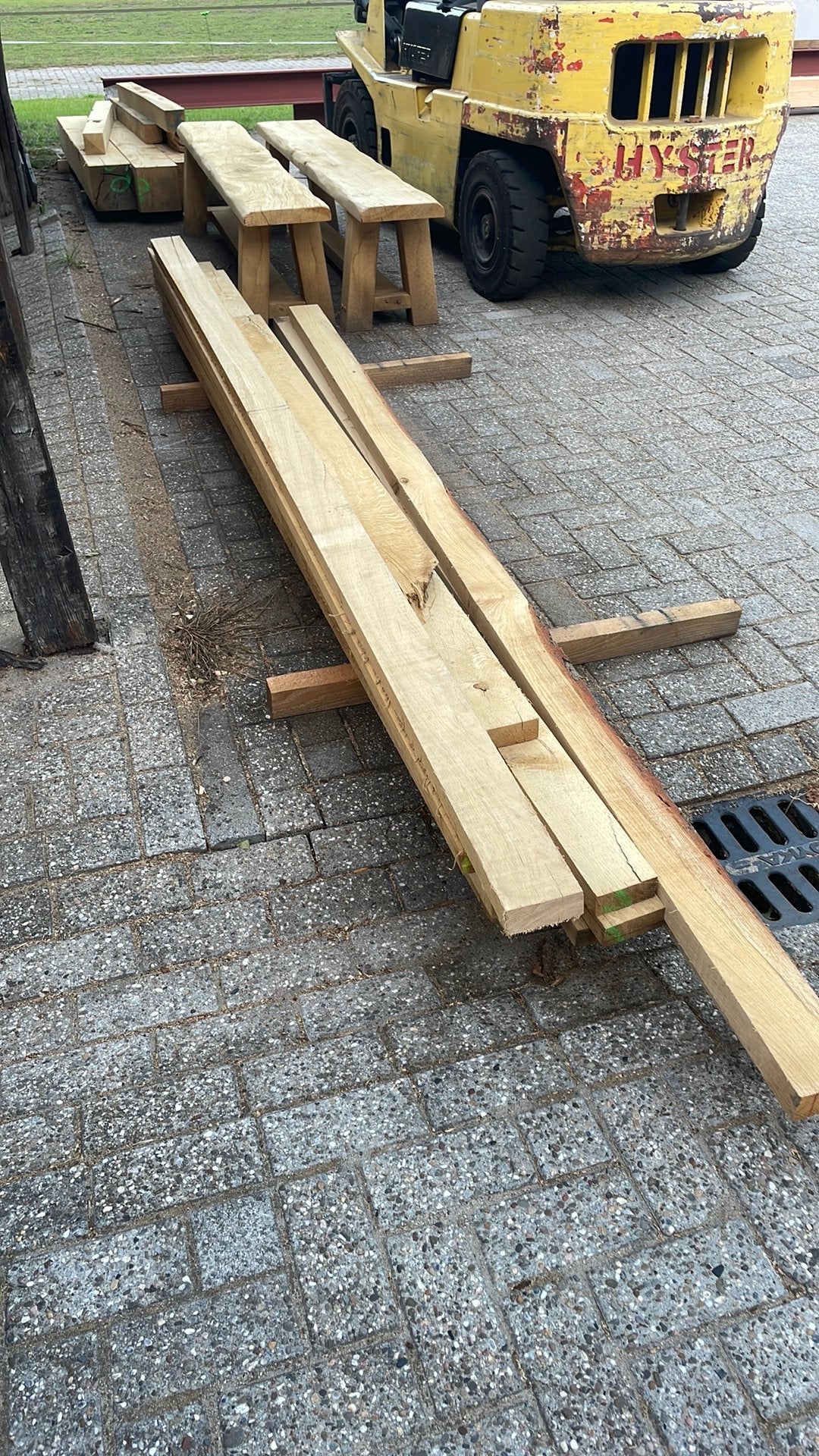 Eiken balken, Ophalen, Zo goed als nieuw, 250 cm of meer, Balken
