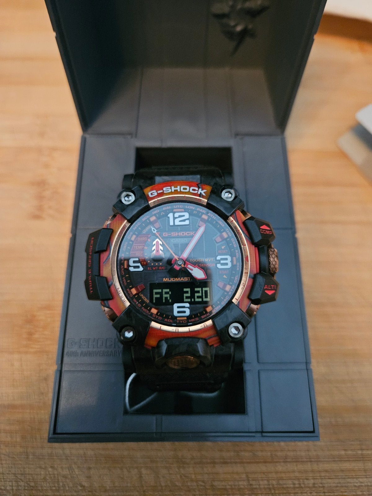 Casio G-Shock Mudmaster 40th Anniversary Limited Edition, Ophalen, Afstand, Zwart, Nieuw