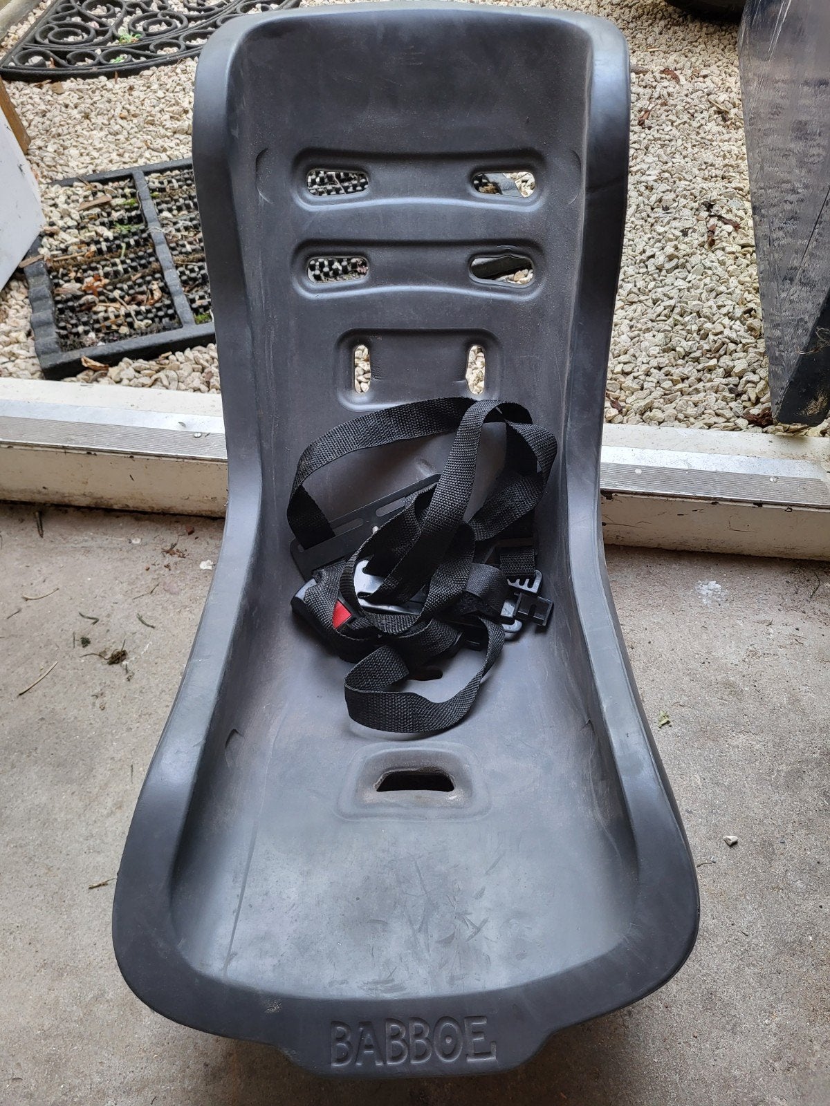 Babboe peuterschaal met riempjes voor bakfiets, Ophalen of Verzenden, Gebruikt, Babboe