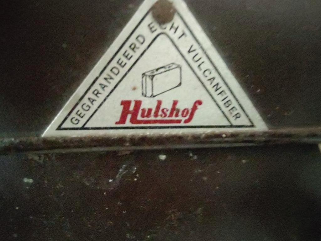 K381 VINTAGE jaren 40 koffer VULCAN FIBRE Fa. Hulshof, Overige materialen, Gebruikt, -, -