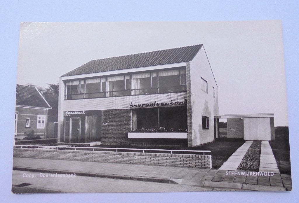 Steenwijkerwold Coöperatieve Spaar- en Boerenleenbank., Verzamelen, Ansichtkaarten | Nederland, Ophalen of Verzenden, 1940 tot 1960