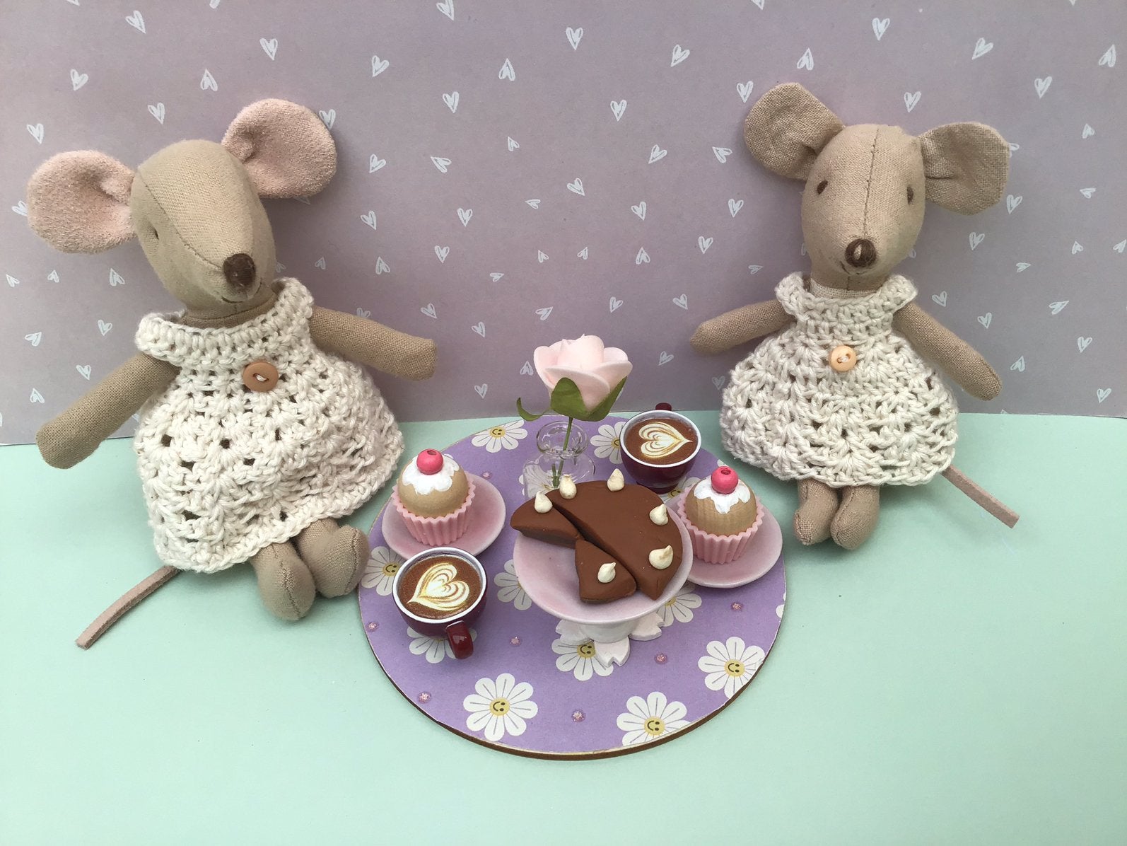 Servies en gebak voor Maileg muis en poppenhuis, Ophalen of Verzenden, Nieuw, Poppenhuis