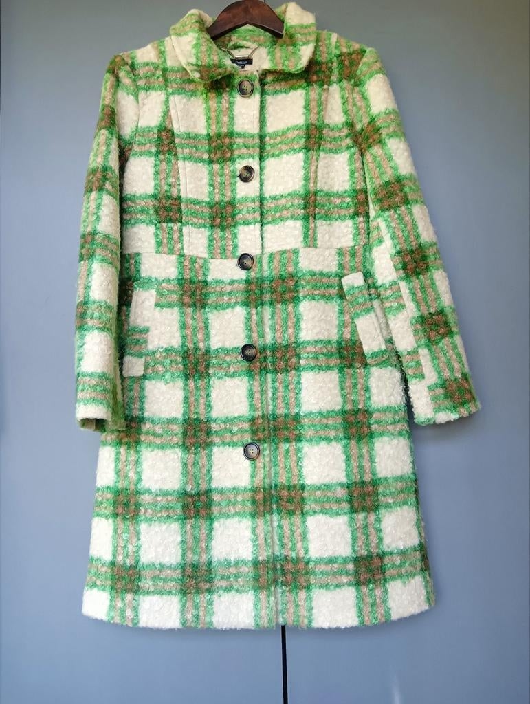 Vrolijk geruite warme winterjas mt S/36 van Smashed Lemon, Kleding | Dames, Jassen | Winter, Ophalen of Verzenden, Smashed Lemon