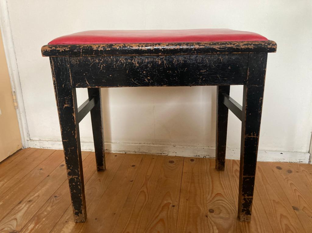 Piano kruk vintage, Huis en Inrichting, Krukjes, Ophalen, Gebruikt, Hout