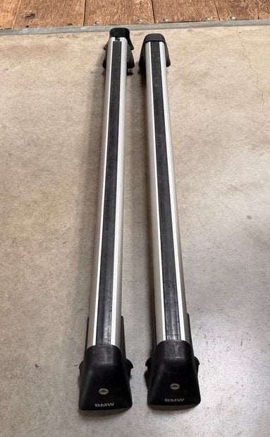 Originele BMW E91 dakdragers voor geïntegreerde dakrail, Ophalen of Verzenden, Gebruikt