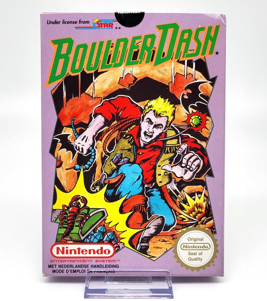 Boulder Dash - Nintendo NES - CIB - PAL B (FAH), Gebruikt, Verzenden, Overige genres, 1 speler