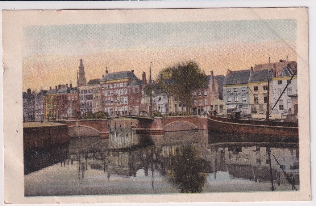Middelburg Rouaansche Kaai, Ophalen of Verzenden, 1920 tot 1940, Gelopen, Zeeland