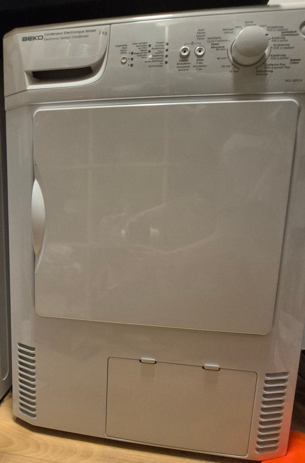 Beko droger, Witgoed en Apparatuur, Wasdrogers, Ophalen, 6 tot 8 kg, Zo goed als nieuw, 85 tot 90 cm
