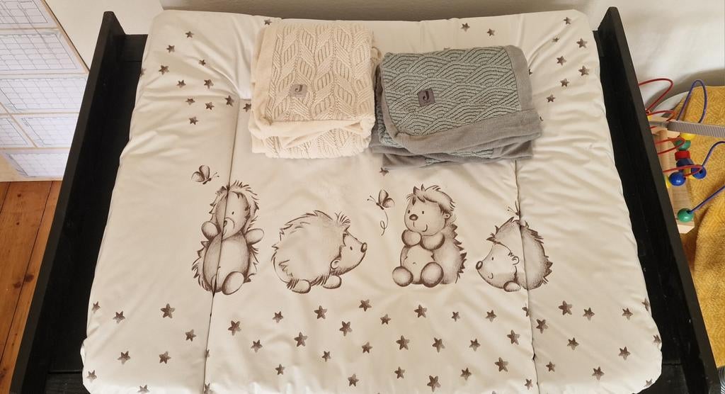 Jolein aankleedkussen groot model met 2 hoezen, Kinderen en Baby's, Badjes en Verzorging, Ophalen of Verzenden, Aankleedkussen