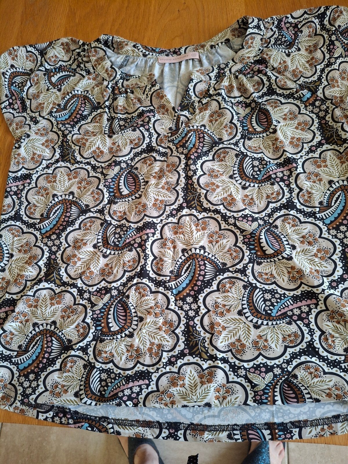 Studio anneloes travelstof shirt, Maat 38/40 (M), Studio Anneloes, Ophalen of Verzenden, Zo goed als nieuw