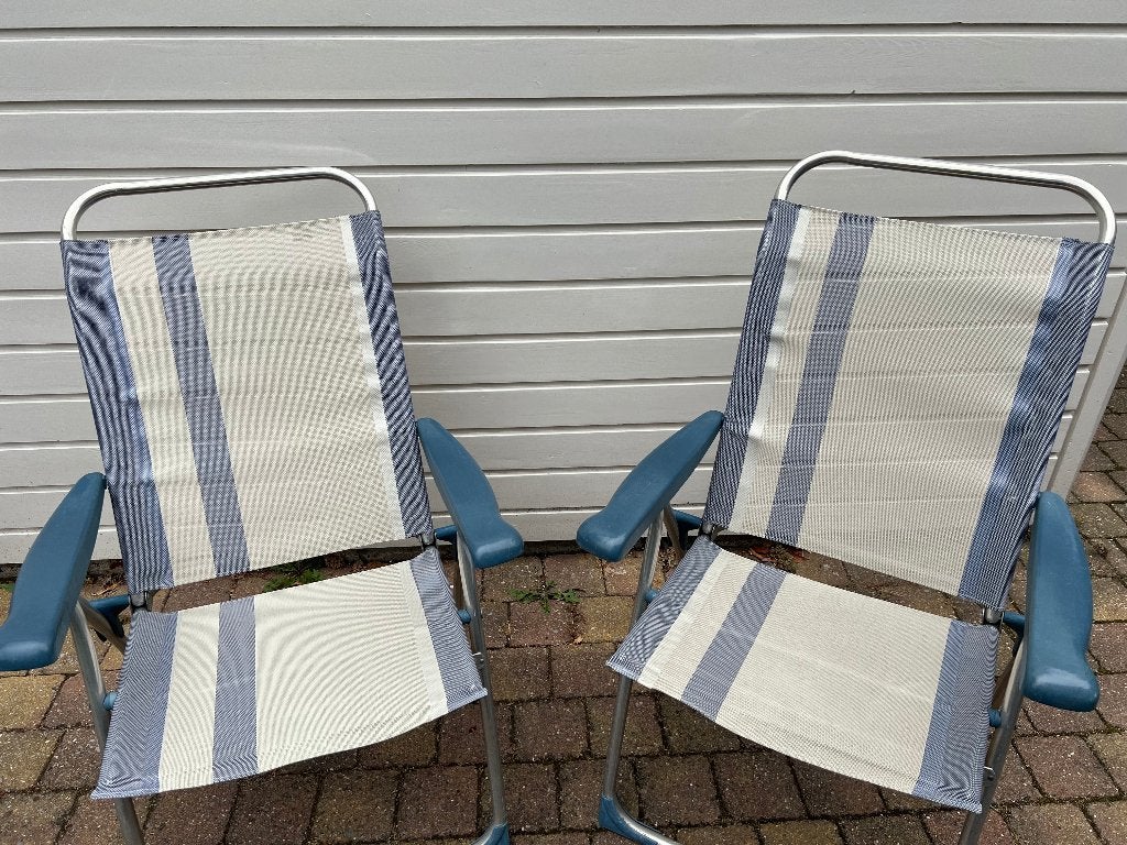 Crespo standenstoel 2x, Ophalen, Gebruikt, Campingstoel