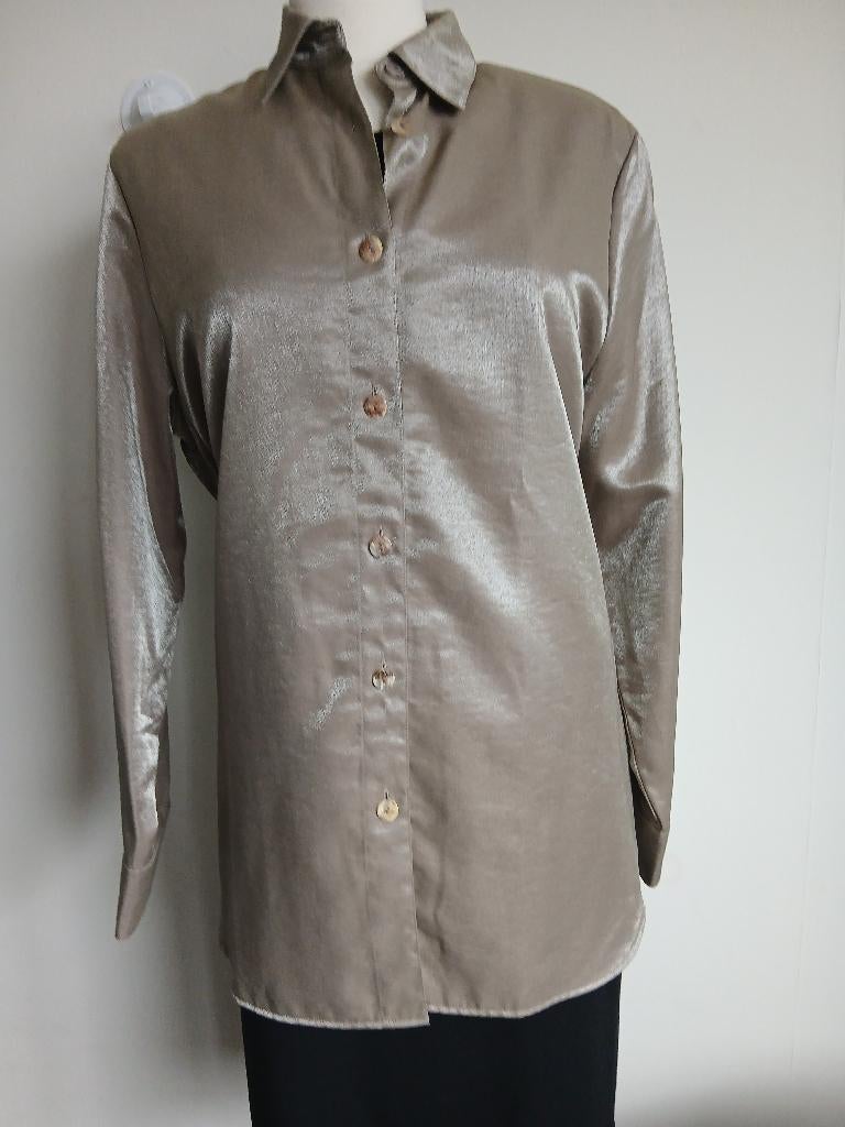 Blouse maat XL Goudglans  verzenden gratis, Verzenden, Zo goed als nieuw, Maat 46/48 (XL) of groter, Beige