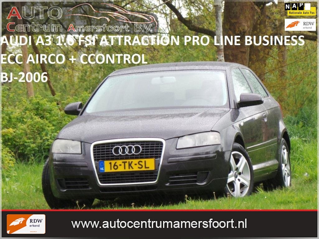 Audi A3 1.6 FSI Attraction Pro Line Business ( MOTOR START N, Auto's, Voorwielaandrijving, Dealer onderhouden, 15 km/l, Gebruikt