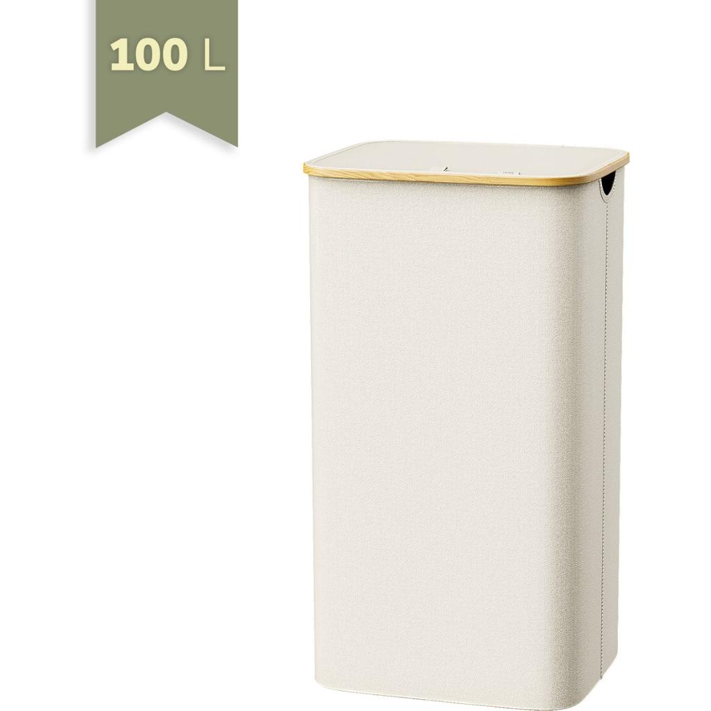 Wasmand 100 Liter met Deksel-Zwart-Beıge, Ophalen of Verzenden, Zo goed als nieuw, Zwart, Handdoek