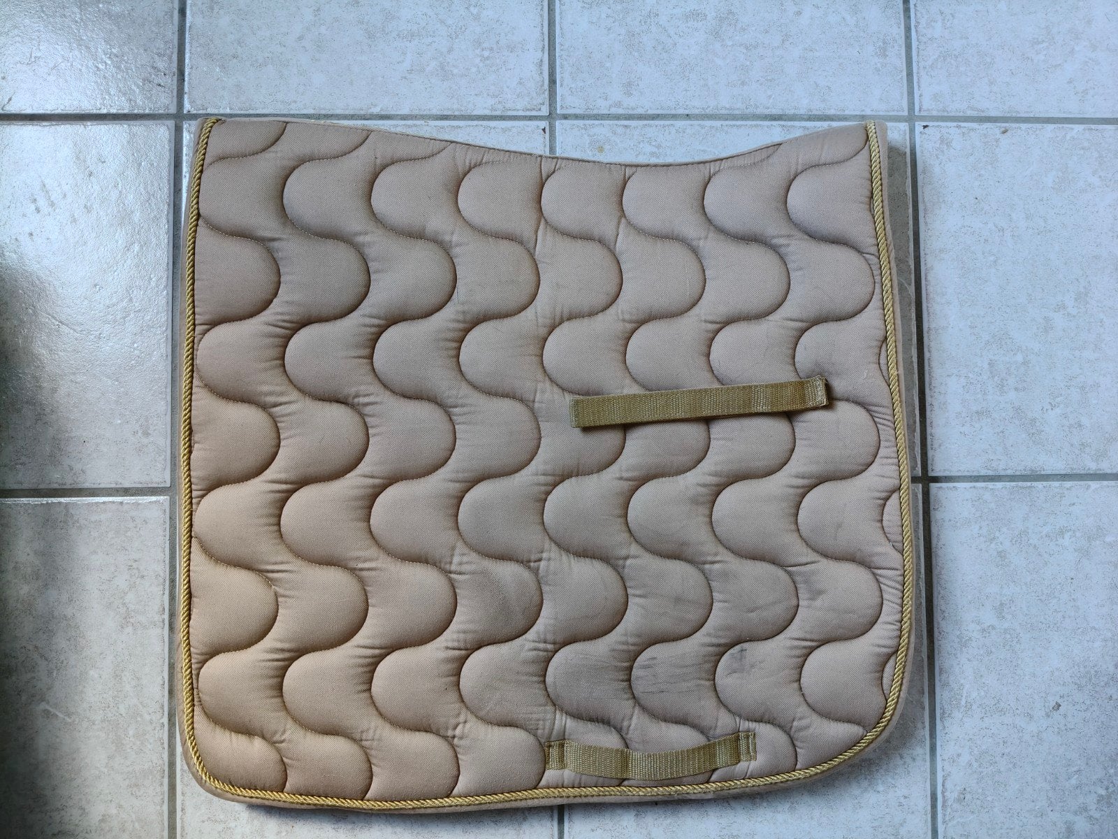 Beige dressuur zadeldek, maat Full, Full (L), Gebruikt, Overige materialen, Ophalen of Verzenden