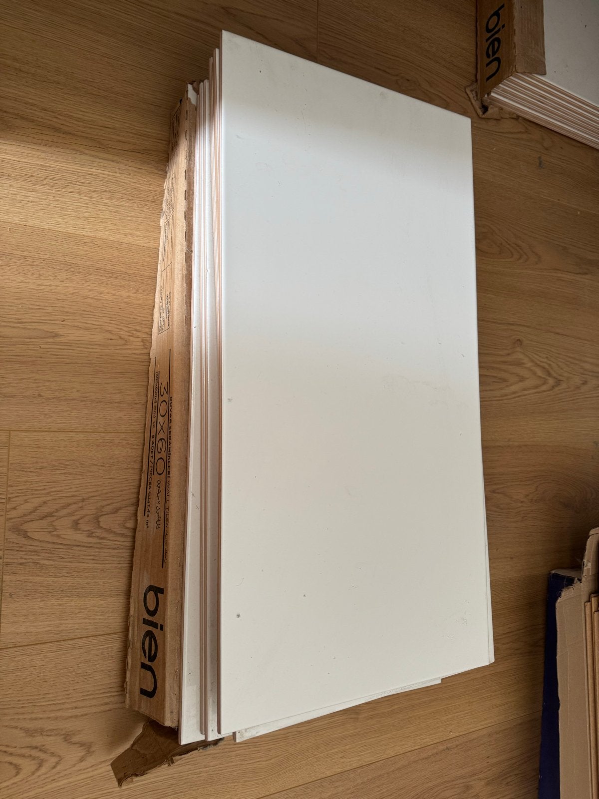 Witte wandtegels 30x60 cm, Ophalen, 40 tot 60 cm, Nieuw, Minder dan 5 m²