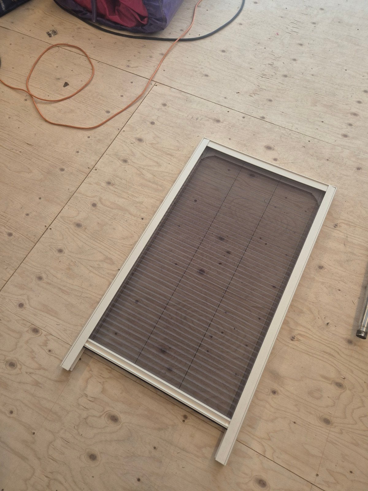 Witte Hordeur voor caravan net gedeelde deur., Caravans en Kamperen, Caravan accessoires, Ophalen of Verzenden, Gebruikt