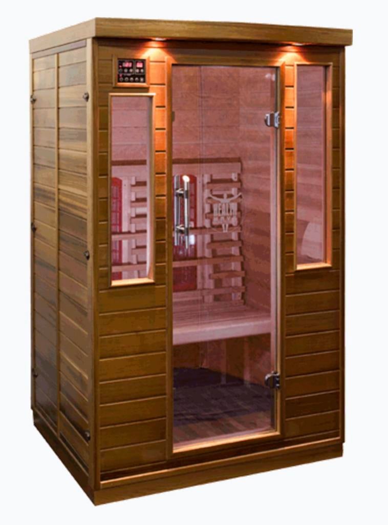 Infrarood sauna 2 persoons, Ophalen of Verzenden, Zo goed als nieuw, Complete sauna