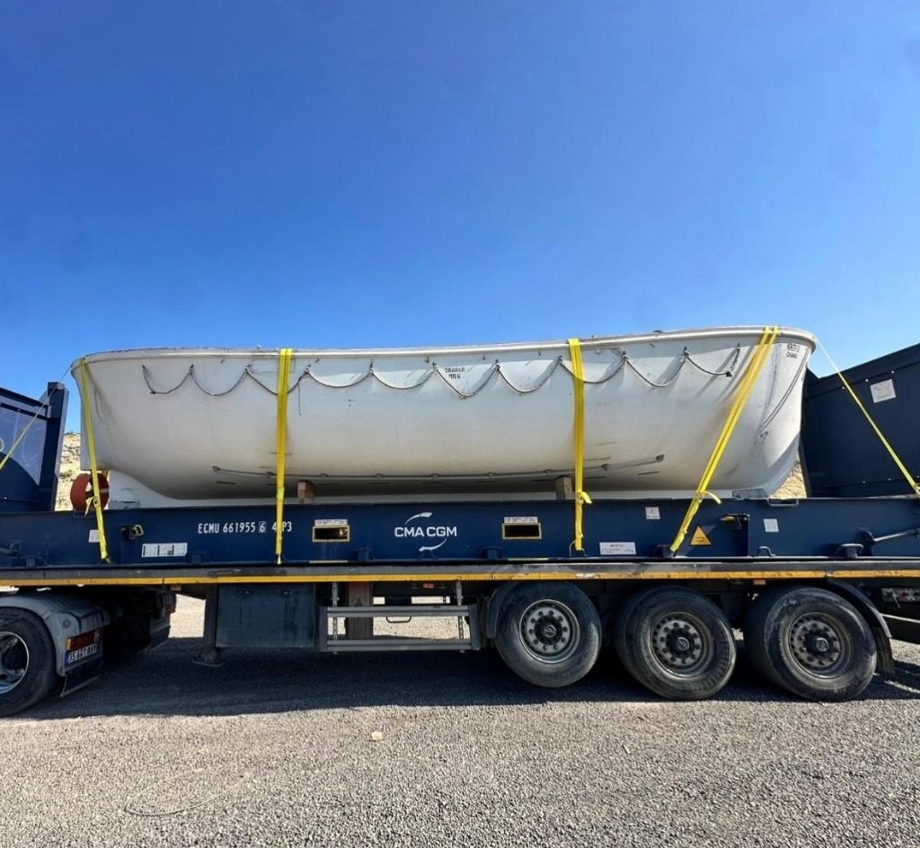 Reddingssloep 10x3.50 90 Pax 40 PK lister Petter, Watersport en Boten, Ophalen, Gebruikt, Binnenboordmotor, Diesel