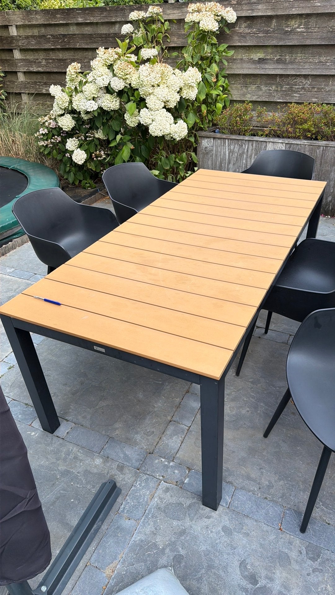 Tuintafel 90cm x 200cm zonder stoellen, Tuin en Terras, Tuintafels, Ophalen, Zo goed als nieuw, Rechthoekig
