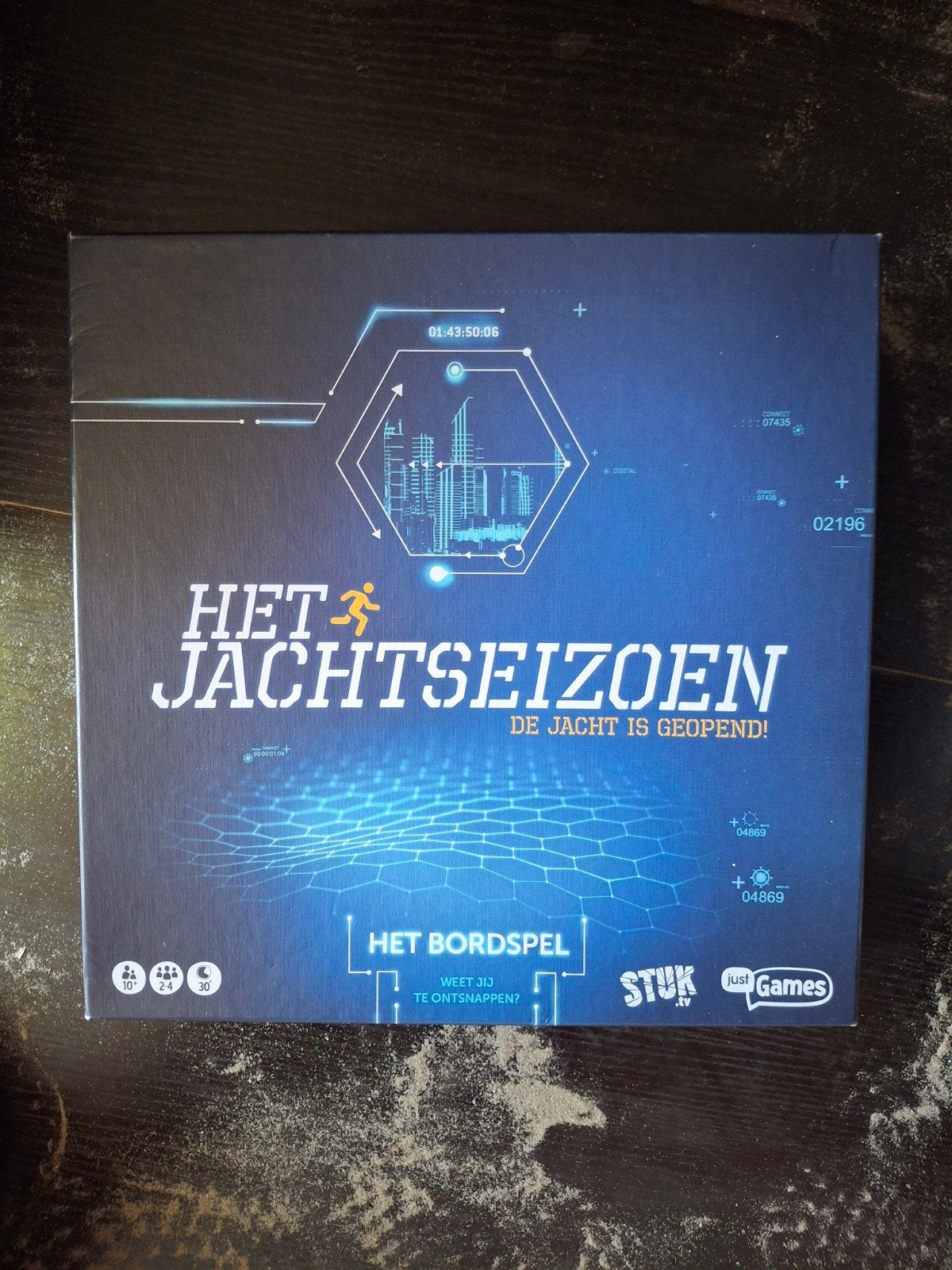 Het Jachtseizoen - Het Bordspel (1x gespeeld), Een of twee spelers, Ophalen of Verzenden, Zo goed als nieuw, Just Games