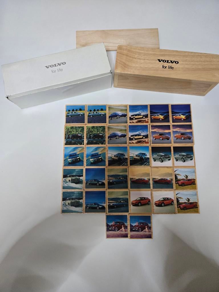 Nieuw Volvo memorie spel in houten box, Ophalen of Verzenden, Nieuw