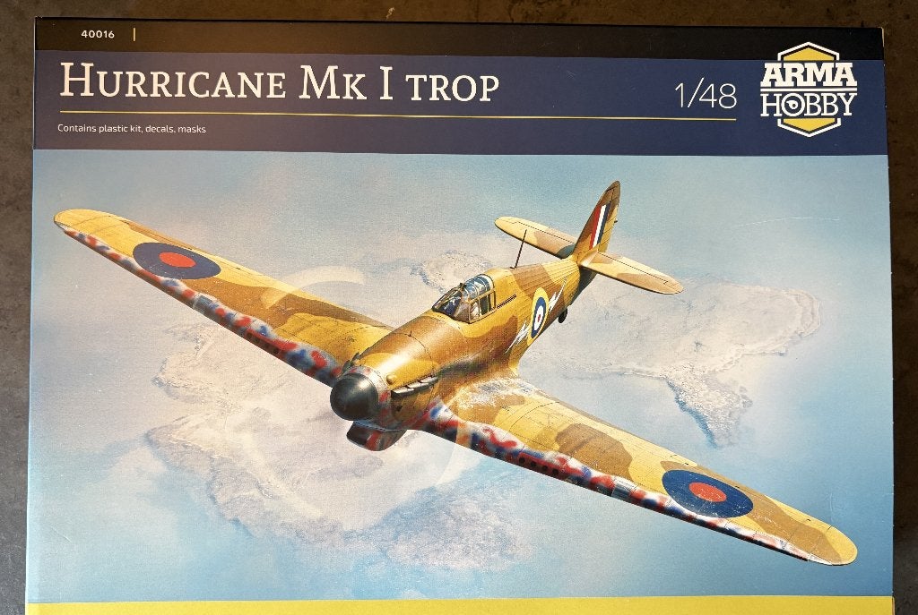 ARMA HOBBY Hurricane Mk I TROP 1/48 Modelbouw Vliegtuig, Overige merken, Nieuw, Ophalen of Verzenden, Groter dan 1:72