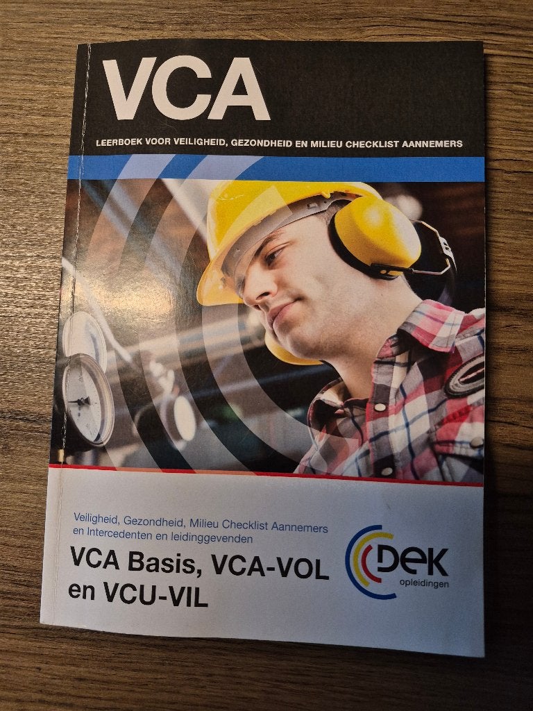 VCA leerboek, Basis, VCA-VOL, VCU-VIL, Ophalen of Verzenden, Alpha, Nieuw, Niet van toepassing