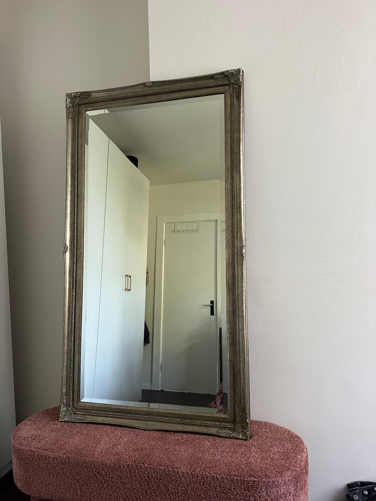 Vintage spiegel, Huis en Inrichting, Woonaccessoires | Spiegels, Ophalen, Zo goed als nieuw, Rechthoekig
