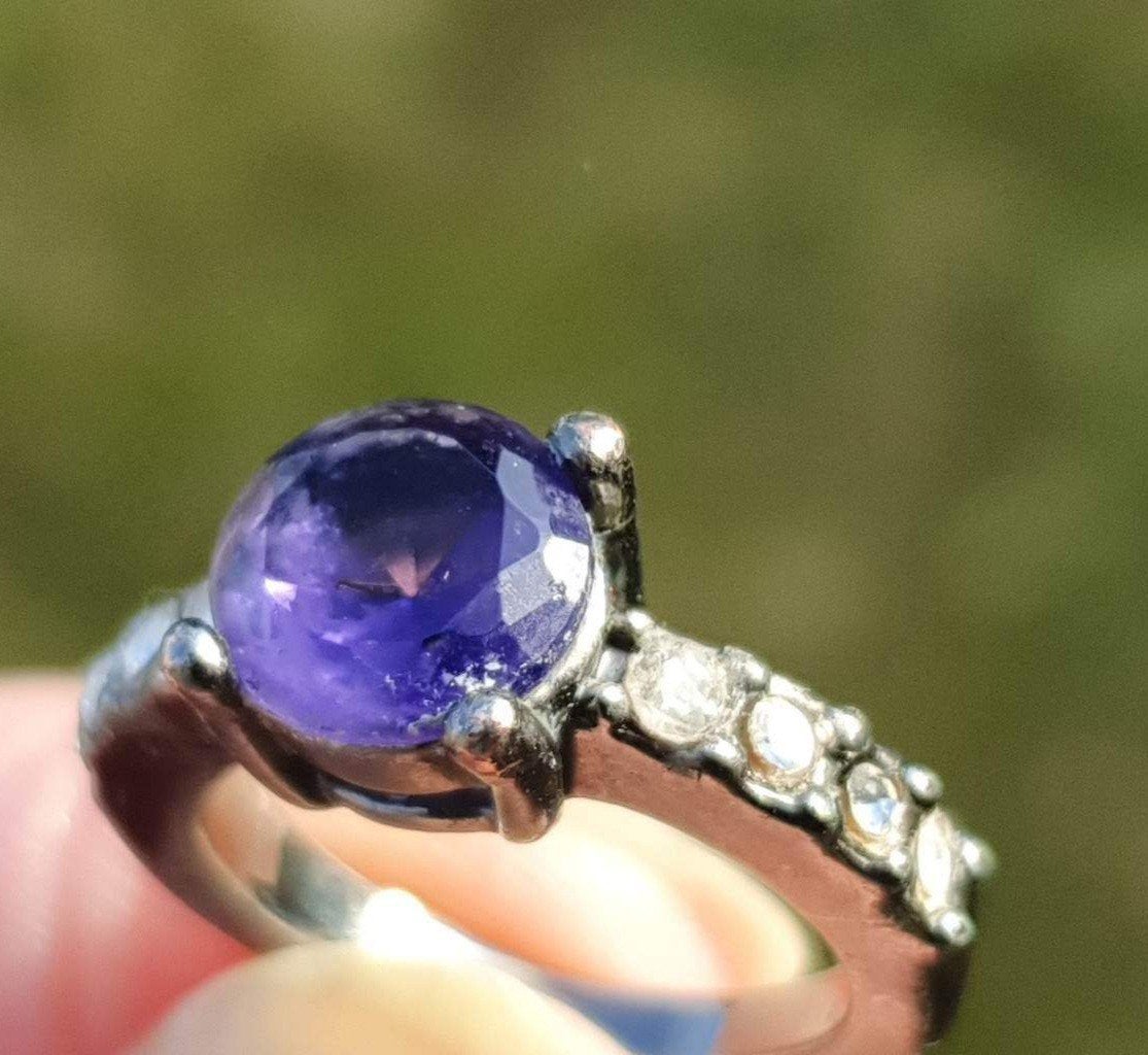 Oude mooi ring,, Ophalen of Verzenden, Kleiner dan 17, Zilver, Dame