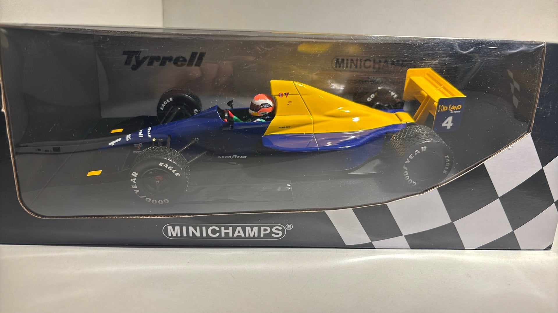F1 Tyrrell ford 018 j.herbert Belgian 1989 minichamps 1.18, Ophalen of Verzenden, A, A, A