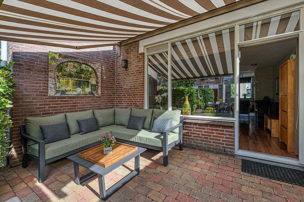 Elektrische zonwering, Tuin en Terras, Ophalen, Gebruikt, Elektrisch, 250 cm tot 450 cm