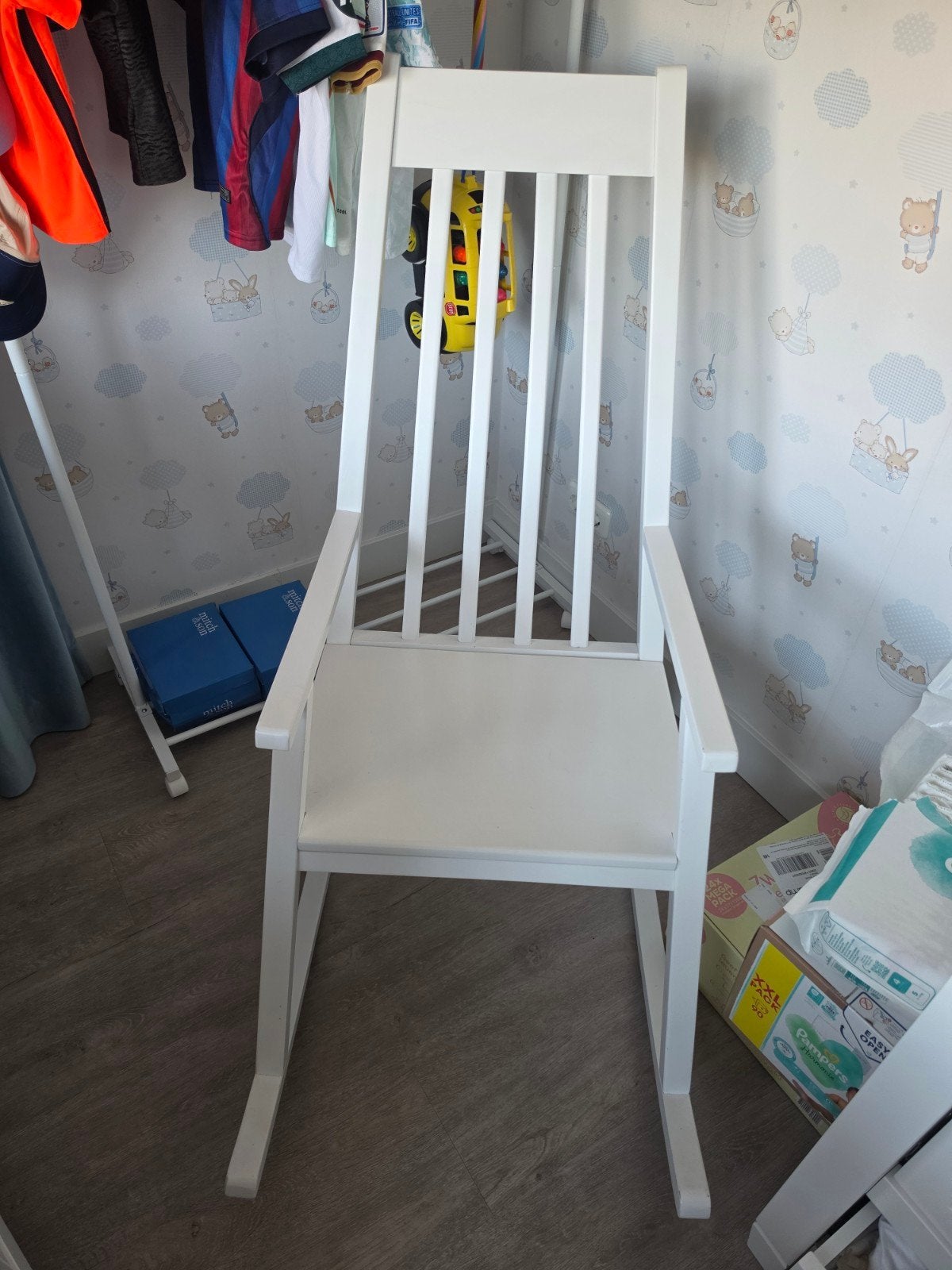 Witte schommelstoel, Ophalen, Gebruikt, Wit, Eén