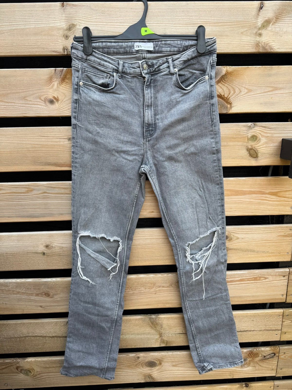 Jeans met split Zara maat 44, Kleding | Dames, Ophalen of Verzenden, Gedragen, Blauw, W33 - W36 (confectie 42/44)