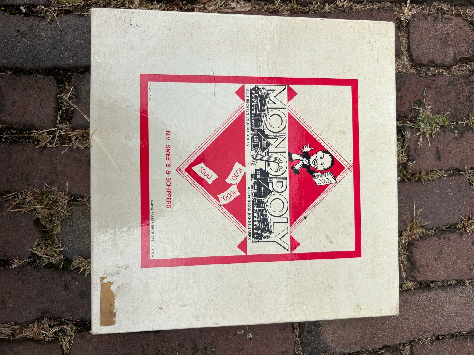 Vintage Monopoly Bordspel - N.V. Smeets & Schippers, Drie of vier spelers, Ophalen of Verzenden, Gebruikt